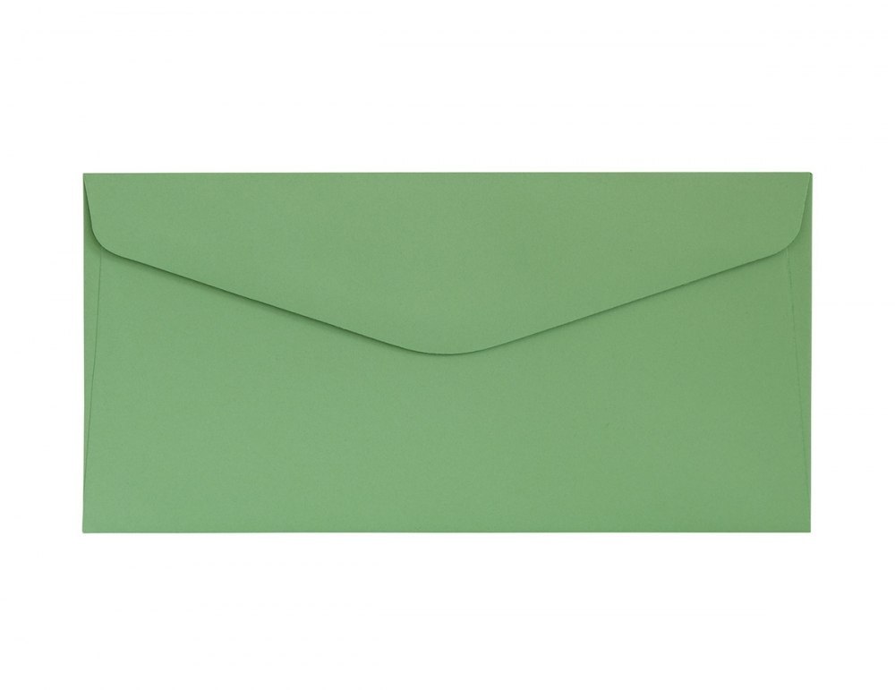 ENVELOPE DL UNGLUE SATIN GREEN PACK OF 10 PCS. PAPER GALLERY 280136 ARGO